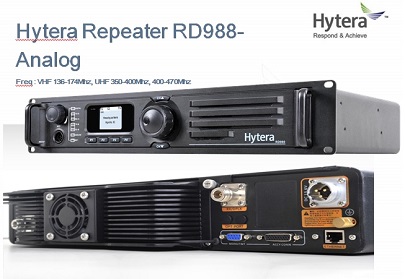 HYTERA RD988 全時操作 數位類比雙模中繼台